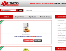 Tablet Screenshot of fitnessdealnews.com